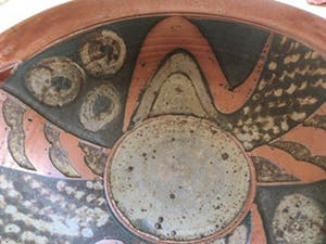 Joop Crompvoets - gedecoreerde schaal met 2 oortjes - keramiek kopen? Bied vanaf 69!