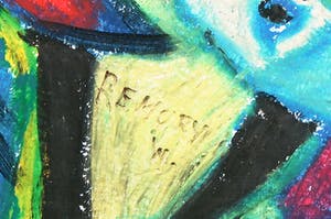 William Remory - Gemengde techniek op papier, Onbeholpen kopen? Bied vanaf 1!