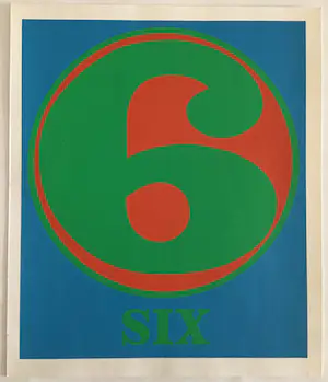 Robert Indiana - SIX - from the portfolio NUMBERS- originele kleine versie kaufen? Bieten Sie von 300!