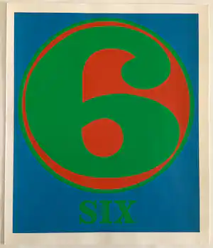 Robert Indiana - SIX - from the portfolio NUMBERS- originele kleine versie verkauft für € 300!
