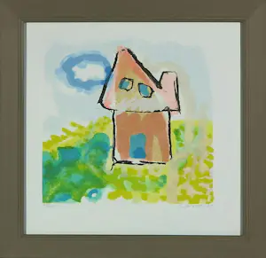 Henk van Vessem - Set van vier litho's, Huisjes - Ingelijst kopen? Bied vanaf 60!