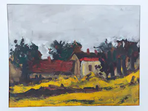 Gabriel De Pauw - Zonnig landschap met hoeve te Temse Velle kopen? Bied vanaf 100!