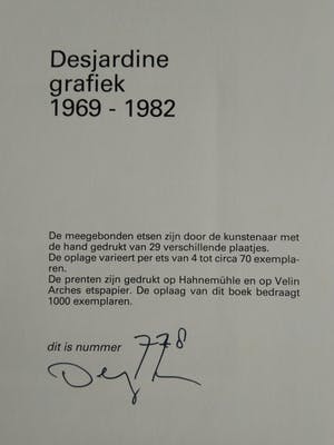 David Desjardine - Desjardine: ''grafies werk 1969-1982'' kopen? Bied vanaf 1!