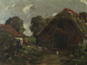 Stephan Kip - Olieverf op doek, Boerderij - Ingelijst kopen? Bied vanaf 1!