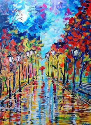 Elena Polyakova - Late walk verkocht voor € 220!