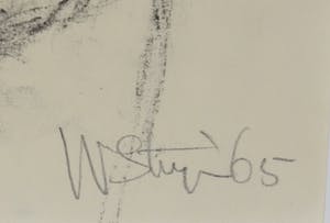 Wim Steijn - Houtskooltekening, Portret kopen? Bied vanaf 10!