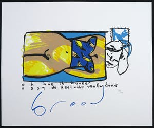 Herman Brood - Zeefdruk, Oh, hoe ik hunker... kopen? Bied vanaf 120!