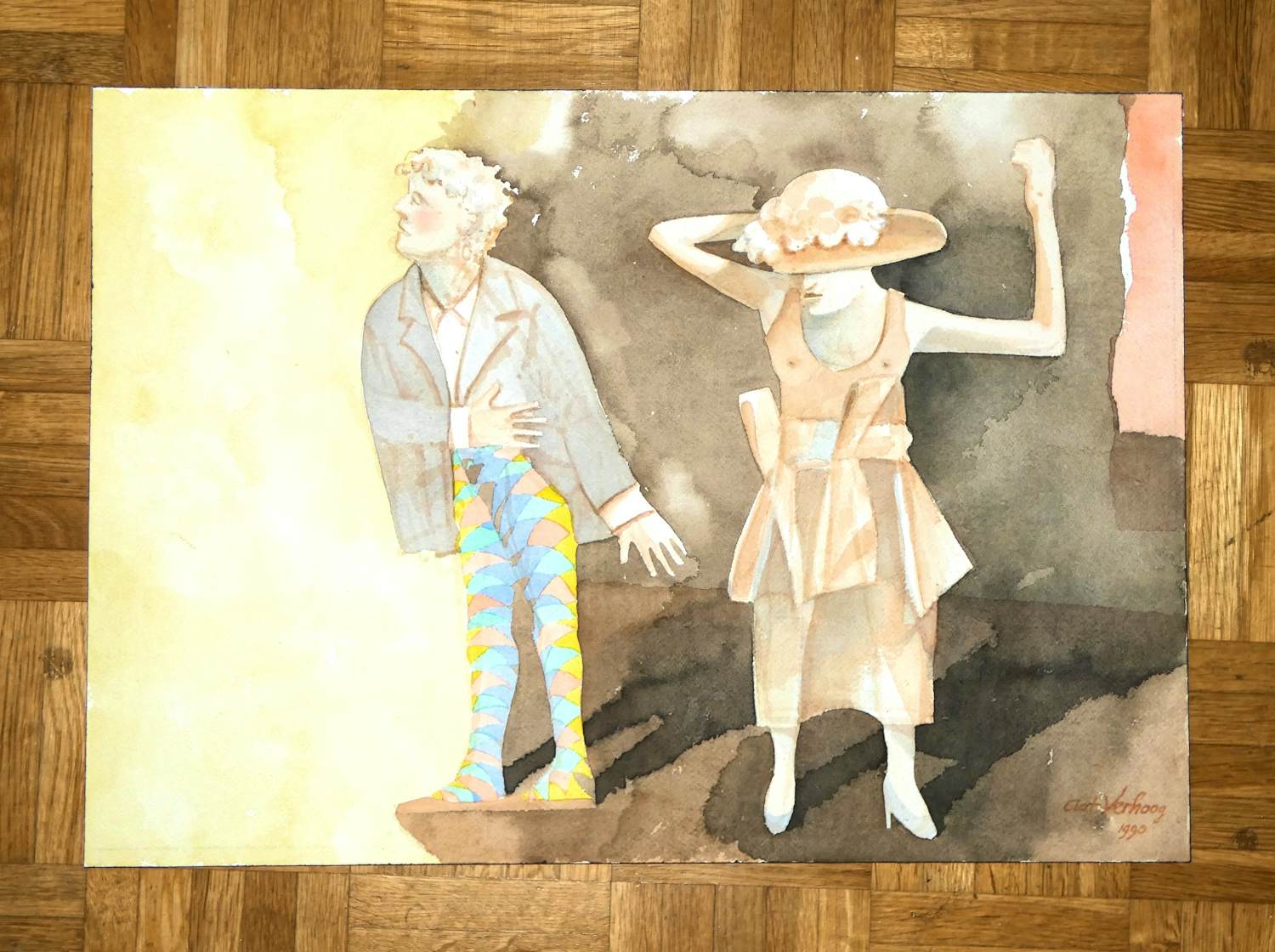 Aat Verhoog - zonder titel kopen? Bied vanaf 75!