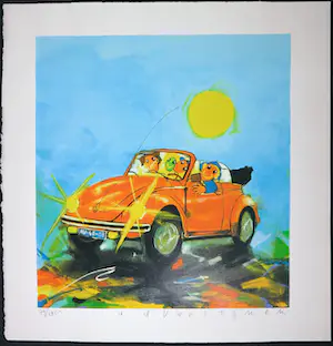 Ad Verstijnen - Zeefdruk, VW Kever kopen? Bied vanaf 1!