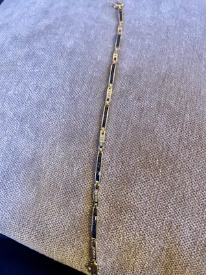 Armband met briljant en saffier kopen? Bied vanaf 300!