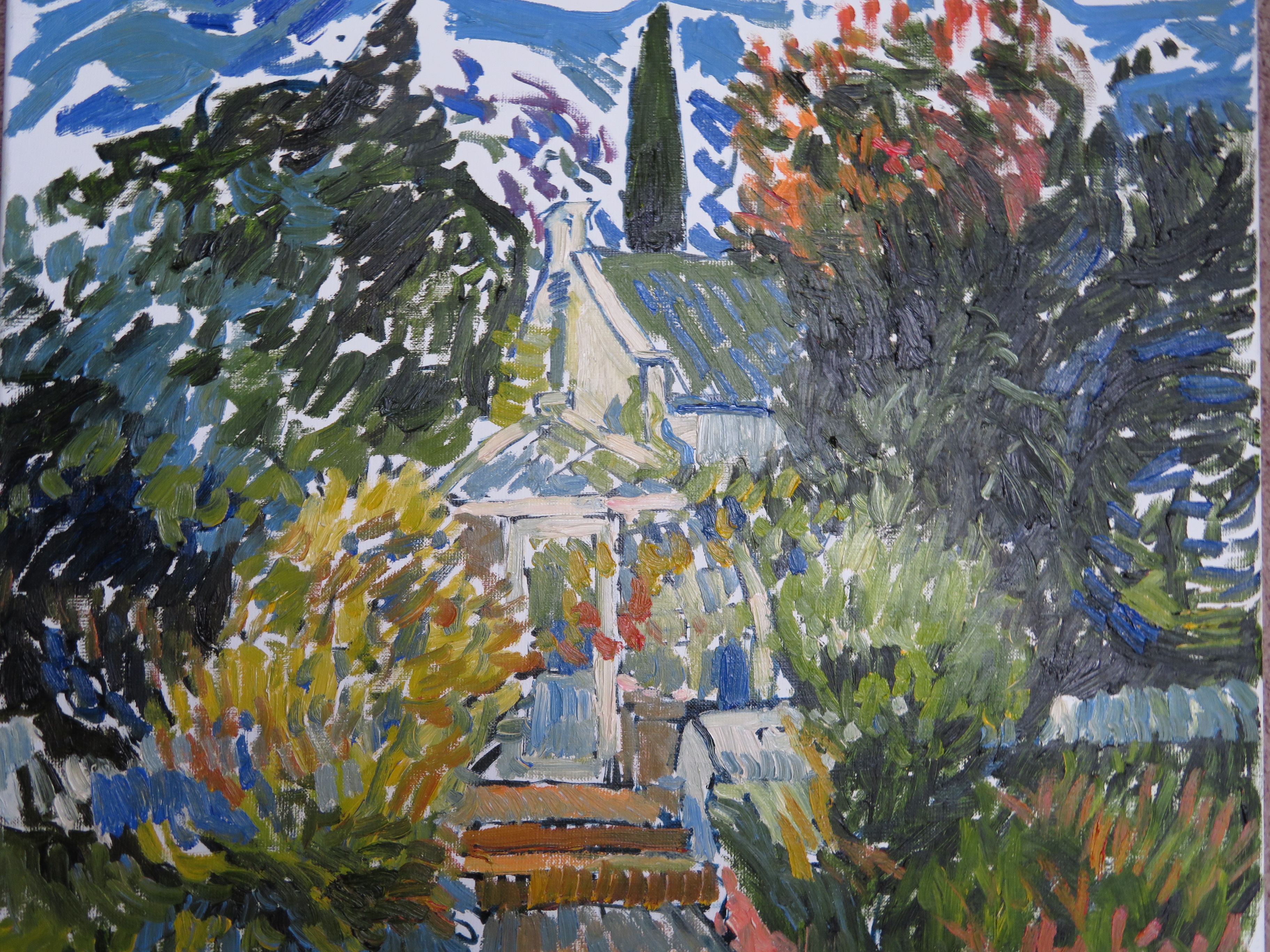 Rob van Trier - Landschap met huis verkocht voor € 100!