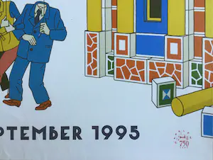 Joost Swarte - Haarlemse Open Monumentendagen 1995 | affiche kopen? Bied vanaf 1!