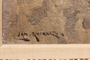 Jan Simon Knikker (sr.) - Hollands landschap met Kortenhoef in de verte kopen? Bied vanaf 600!