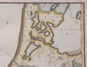 Francois Halma - Holland Zeeland ea Oude Kaart Bataven Friezen 1725 kopen? Bied vanaf 70!
