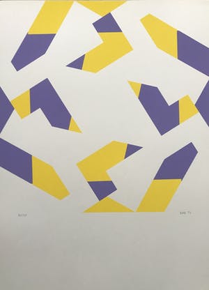 Niet of onleesbaar gesigneerd - D. MILLS - Gesigneerde zeefdruk - 1974 - 144/150 kopen? Bied vanaf 1!