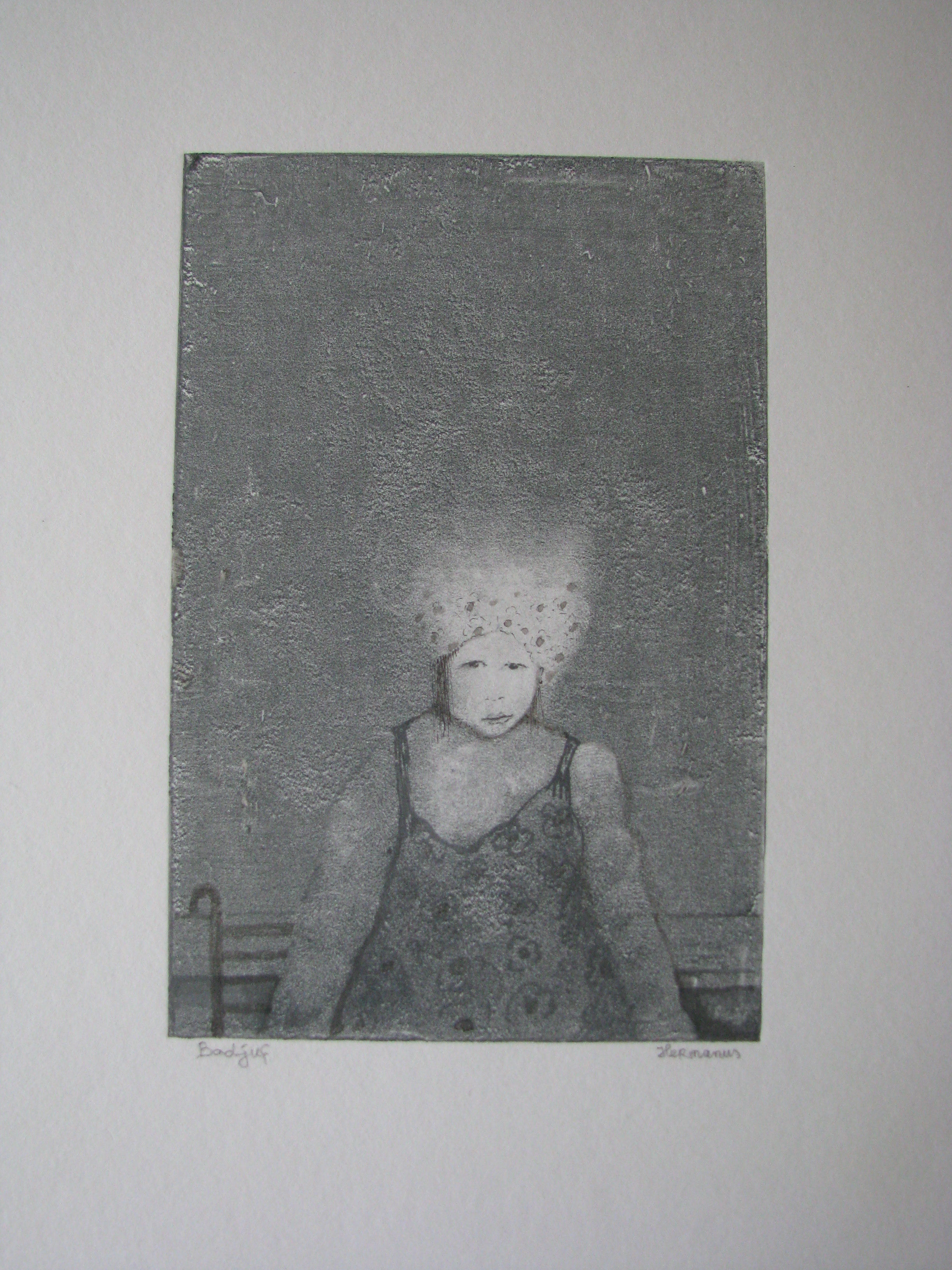 Schilder Hermanus - badjuf verkocht voor € 45!