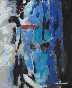 Nico Molenkamp - Zeefdruk, Abstracte compositie kopen? Bied vanaf 10!