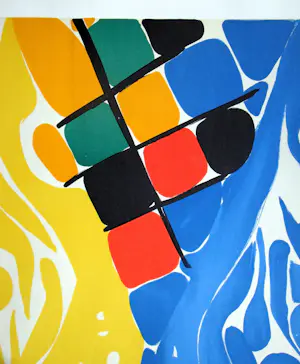 Ernst Wilhelm Nay - Compositie - 1966 - Originele lithografie - Mourlot kopen? Bied vanaf 160!