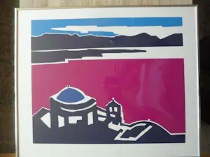 Bob Immink - Zeefdruk, Landschap kopen? Bied vanaf 40!