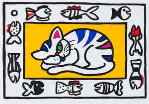 Shunyam - Home sweet home, 28/90 - Zeefdruk op papier verkocht voor € 50!