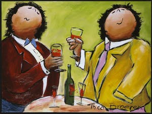 Theo Broeren - Acryl op doek, Goede zaken (Groot) kopen? Bied vanaf 100!