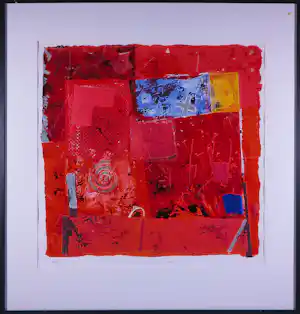 Jos Verwiel - Zeefdruk, Z.T - Ingelijst verkauft für € 50!