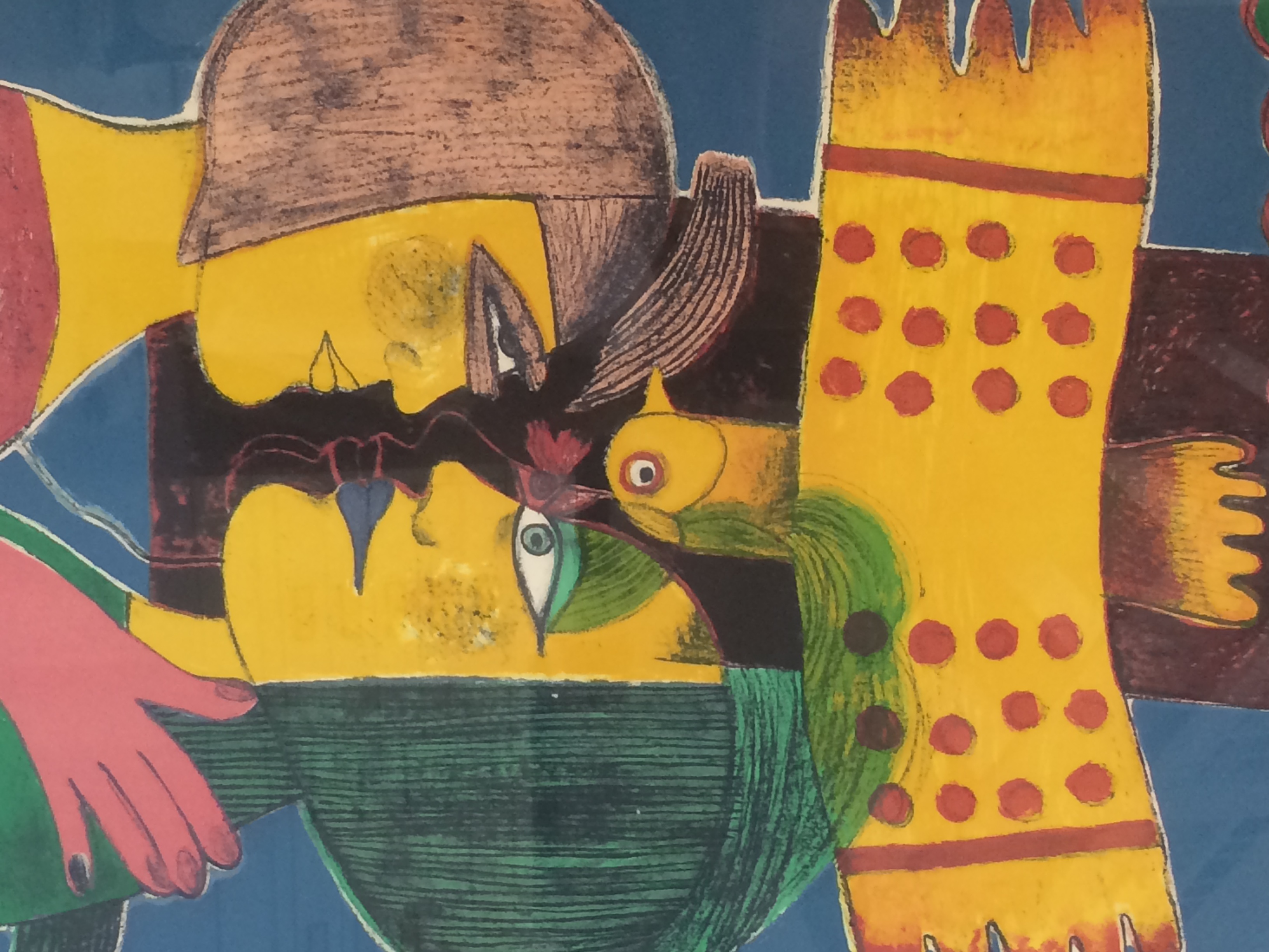 Corneille - Fete solaire pour femme et oiseau III verkocht voor € 195!