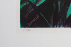 Siert Simon Dallinga - Zeefdruk op papier, Hereveen II - Ingelijst kopen? Bied vanaf 50!