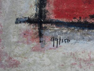 Hans Innemee - ingelijste zeefdruk: about level and direction (groot/netjes ingelijst) kopen? Bied vanaf 150!