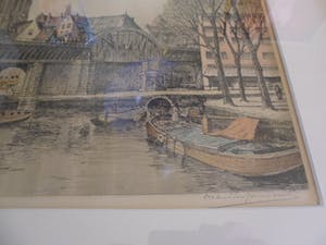 Marius Johannes Janssen - - Ingekleurde Ets. Rotterdam West Nieuwland en de Kolk kopen? Bied vanaf 45!