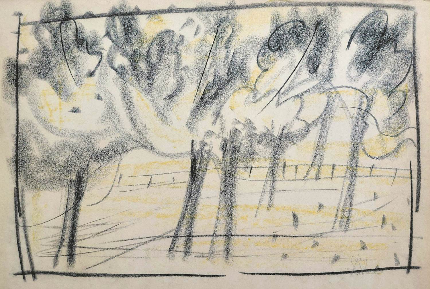 Andre van der Vossen - Edam, tekening kopen? Bied vanaf 40!