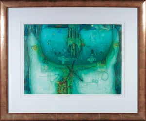 Antonio Jiménez - Ets/Aquatint, Onleesbare titel - Ingelijst (Groot) kopen? Bied vanaf 1!