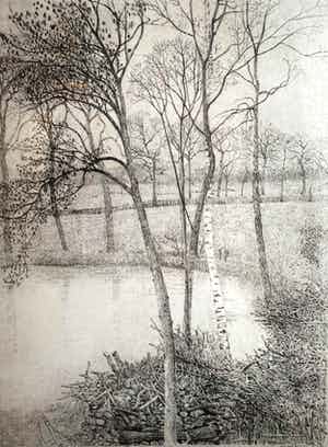 Charles Donker - C4964-2, Kromme Rijn 2, Maart verkocht voor € 150!