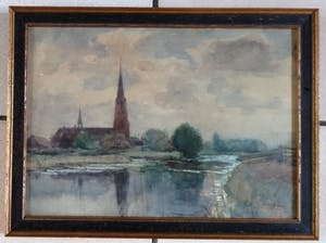 Buy Johannes Josseaud - Kerk aan vaart? Bid from 80!