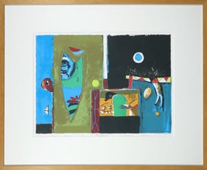 Cor de Jong - Zeefdruk, De Voorspelling - Ingelijst kopen? Bied vanaf 1!