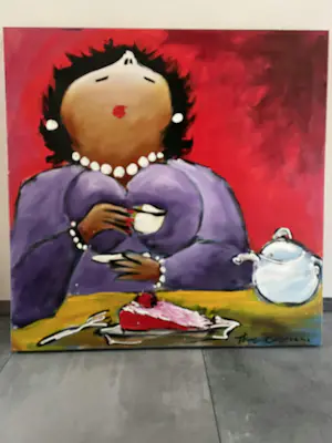 Theo Broeren - Acryl op doek (Schilderij) - Esther kopen? Bied vanaf 85!