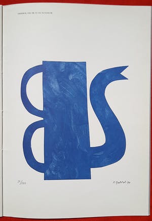 Buy Klaas Gubbels - Signature no. 7, publicatie met originele tekening? Bid from 100!