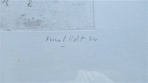 Friso ten Holt - Ets - Circus Acrobaat op Paard - Gesigneerd en Genummerd - 1954 kopen? Bied vanaf 25!