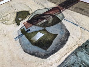 Jan Olyslager - Abstracte compositie kopen? Bied vanaf 400!