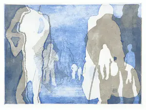 Tanja van Rees-Swart - Kleurenets, De nacht door - Ingelijst kopen? Bied vanaf 35!