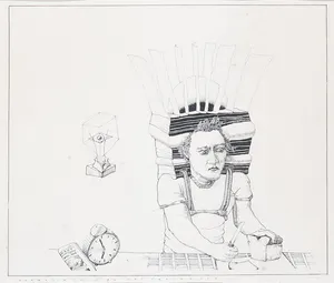 Herman Damen - Pentekening, Het vroege uur kopen? Bied vanaf 1!