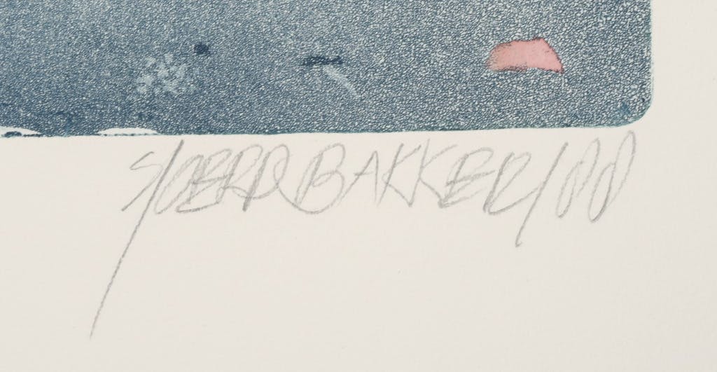 Sjoerd Bakker - Sjoerd Bakker: Ets en aquatint, Z.T.  kopen? Bied vanaf 1!