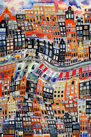 Elena Polyakova - Dansende huizen in Amsterdam verkocht voor € 75!