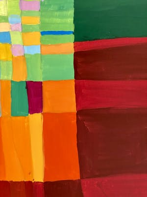 Niet of onleesbaar gesigneerd - Kleurrijk abstract kopen? Bied vanaf 1!