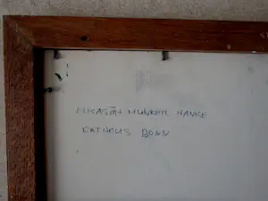 Niet of onleesbaar gesigneerd - Vol terras bij Rathaus Bonn - naïef - Elisa Munker Hanke kopen? Bied vanaf 1!