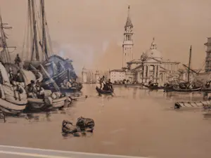 James Duffield Harding - Dogana & S. Maria Maggiore, Venice, Sep.1834 kopen? Bied vanaf 50!