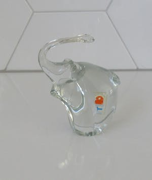 Humppila - Massief kristallen Presse Papier van een Olifant kopen? Bied vanaf 20!