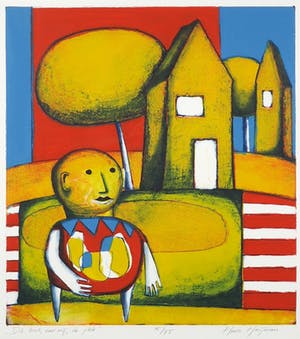 Hans Heijman - Ets en aquatint, Dit huis, voor mij, de plek - Ingelijst kopen? Bied vanaf 40!