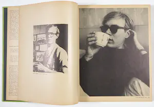 Andy Warhol - Gesigneerd boek met tekening, 1st Catalogue raisonné kopen? Bied vanaf 1!