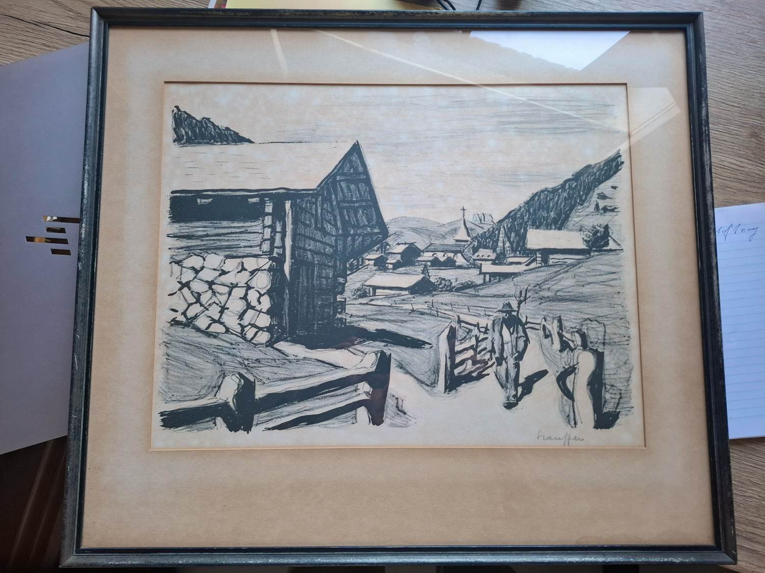 Fred Stauffer - Bauer in einer Berglandschaft in der Sonne kopen? Bied vanaf 40!